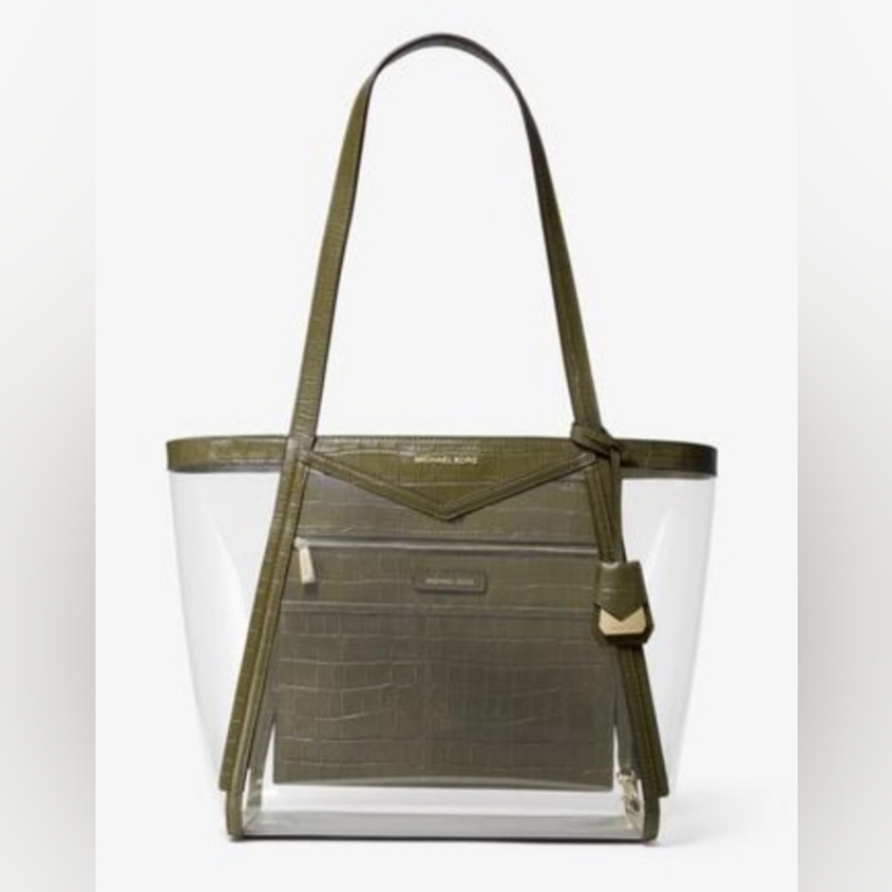 Michael Kors Olive Green Tote Bag
